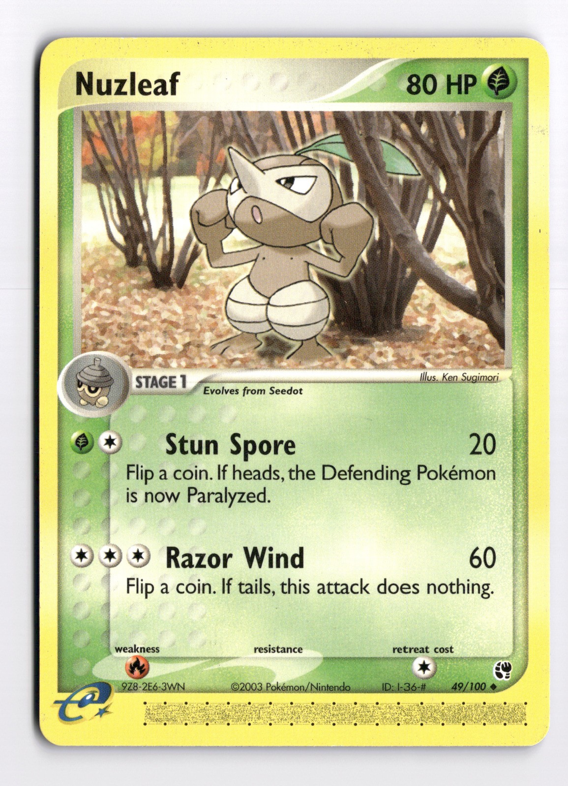 Nuzleaf - Uncommon Sandstorm 49/100 NM