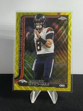 2025 Topps Chrome Jarrett Stidham #89 Yellow Wave Refractor /275