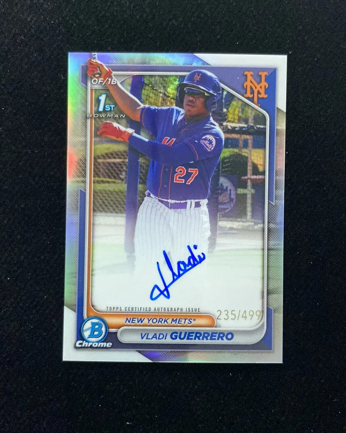 2024 Bowman Chrome Refractor #CPA-VG Vladi Guerrero 1st Auto 235/499 Mets HD