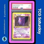 1999 POKEMON FOSSIL 1ST EDITION #5/62 GENGAR HOLO PSA 9