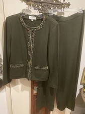 St Jiohn Pant Suit Olive Green