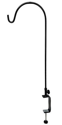 Erva Deck Rail Hanger with Extra Large Clamp-Black