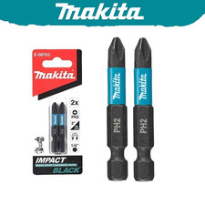 Image of Makita E-08763 PH2 50MM Impact Screwdriver Bits 1/4 '' 2pcs Magnetic Phillips Dr