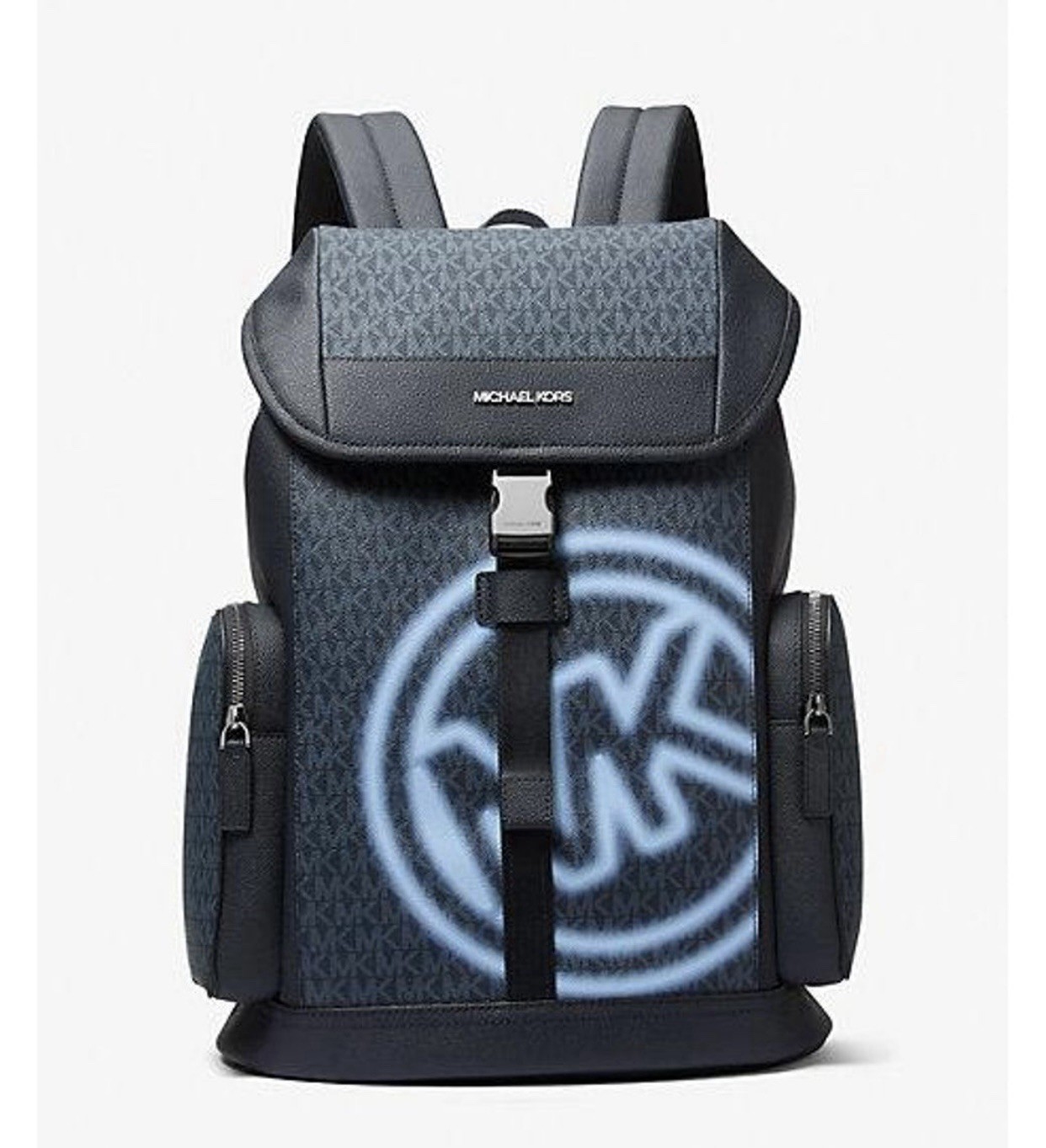 RRP £385 Michael Kors embellished Signature Logo Backpack image 4