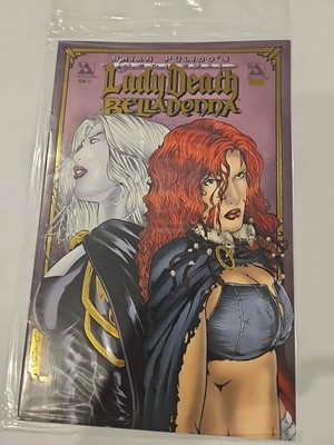 Brian Pulido's Medieval Lady Death Belladonna 1/2 Gold Foil Edition Ltd 600 COA 