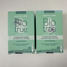 (2) Biotrue Hydration Boost Eyedrops 30 x 0.01oz EXP. 08/26