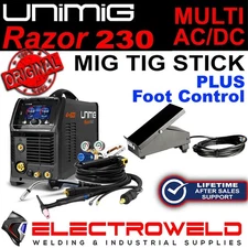 UNIMIG Razor Multi 230 ACDC Mig Tig Stick Welder Smart Set 230ACDC AC/DC U11004K
