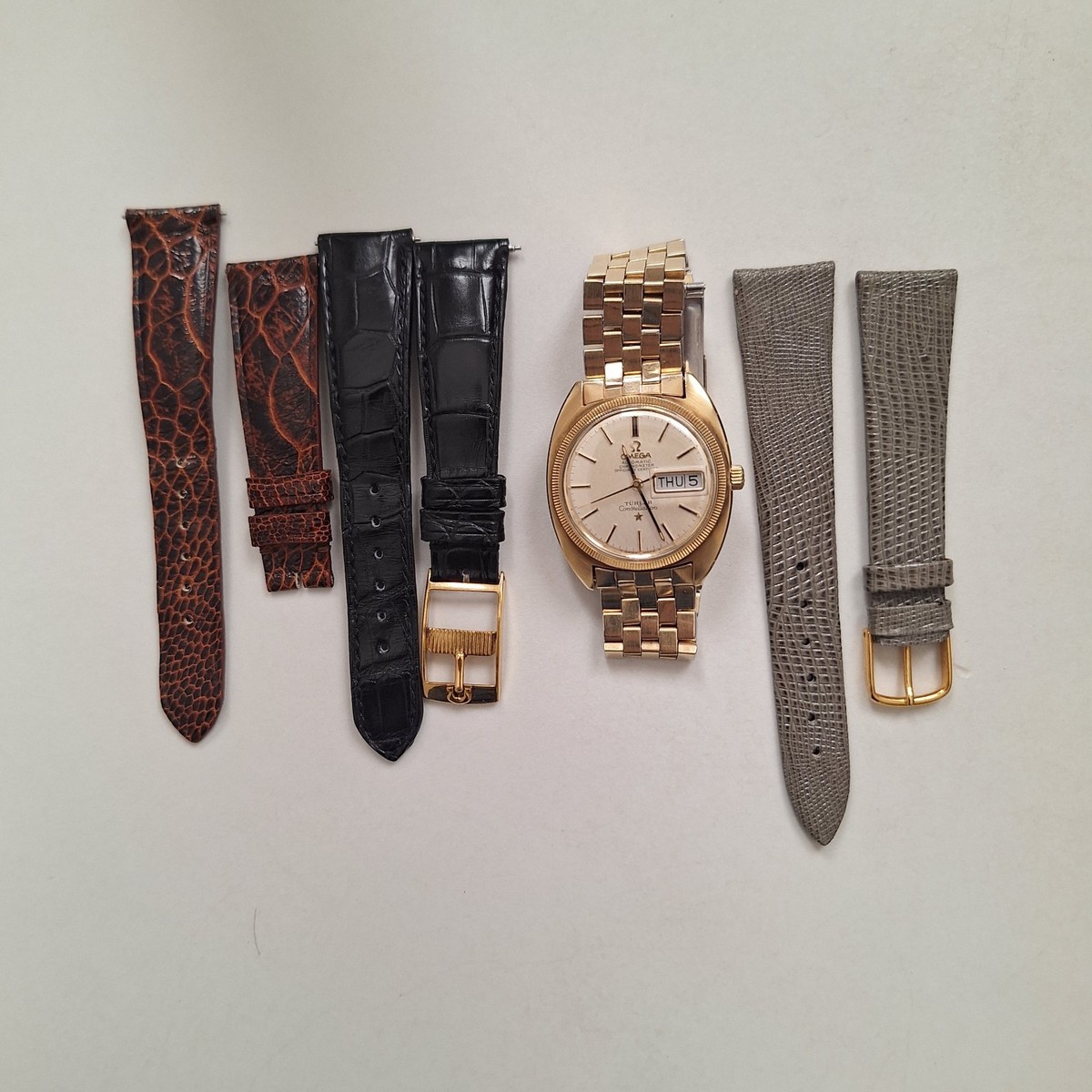 Omega Constellation 168.029 Champagne Linen Dial Türler double