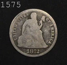 1872 Liberty Seated Dime