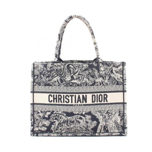 DIOR Bag: BOOK TOTE Medium Navy/Ivory W36H27D14cm;