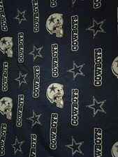 2 pieces Dallas Cowboys Sports blue fabric material sewing 57x88" football