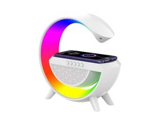 Table Lamp with Bluetooth Speaker, G Bedside Light with 15W Wireless Charger,...