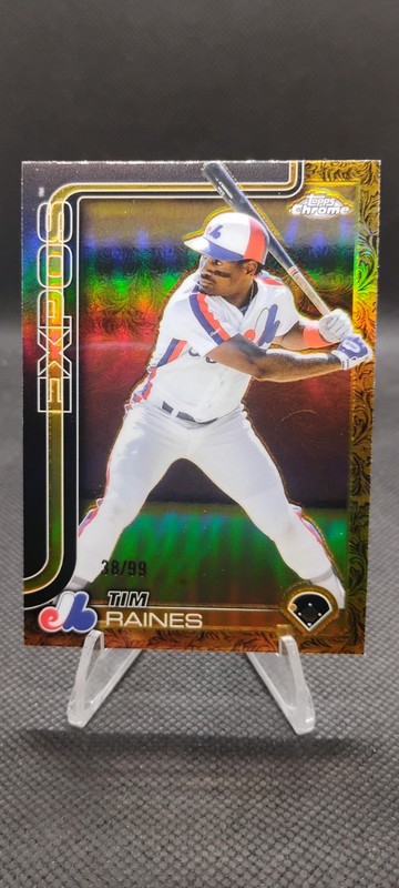 2025 Topps Gilded Collection Tim Raines #43 Gold /99 Montreal Expos