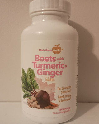 Nutritionworks  Beets with Turmeric & Ginger 90 Tablets Circulation Superfood