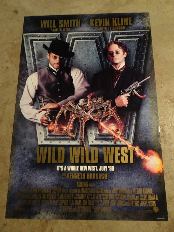 WILD WILD WEST - MOVIE POSTER WITH WILL SMITH AND KEVIN KLEIN 