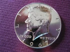 1967 Kennedy Silver Silver Half Dollar SMS Gem BU +