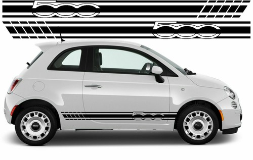 Adesivi Fiat 500 Abarth Decal Carbonlook Sportello Carburante Cover - Foto 2