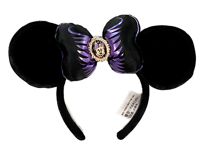 New Disney Parks Halloween Minnie Mouse Plush Bow Ears  display picture 3