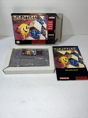 Pac-Attack Super Nintendo 1993 SNES Authentic CIB Tested