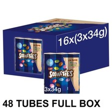 NESTLE SMARTIES CHOCOLATE TUBES 34G X 48 TUBES