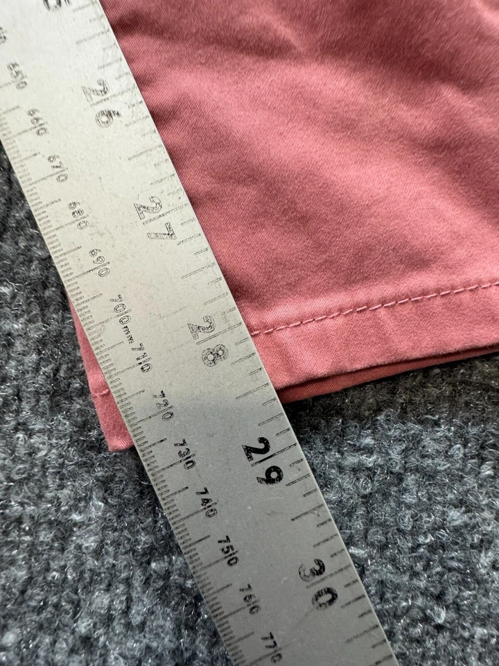 Pantalones chinos Chaps para mujer 12R rosa cremallera tiro medio adelgazante pierna ajustada Foto 4 de 4