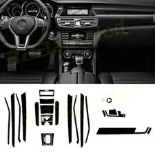 For Mercedes Class E 2009-2013 5D-Carbon Fiber Pattern Interior DIY Trim Decals
