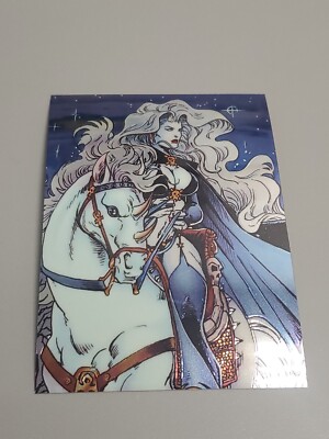 1995 CHAOS COMICS: LADY DEATH #10. DEATH IN TURMOIL STICKER CHROMIUM ...