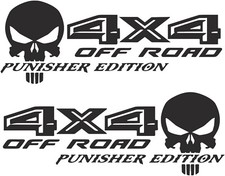 4x4 Off Road Punisher Edition Set Of 2 Decals