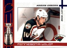 2003-04 Pacific Quest for the Cup BLUE #54 Marian Gaborik SERIAL #94/150 WILD