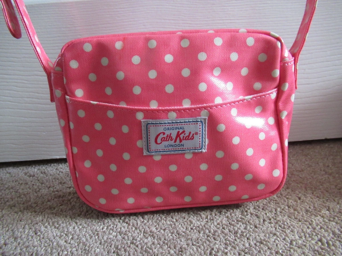 Cath Kidston Cath Kids Button Spot Pink Cross Body Zip Bag with Front Pocket