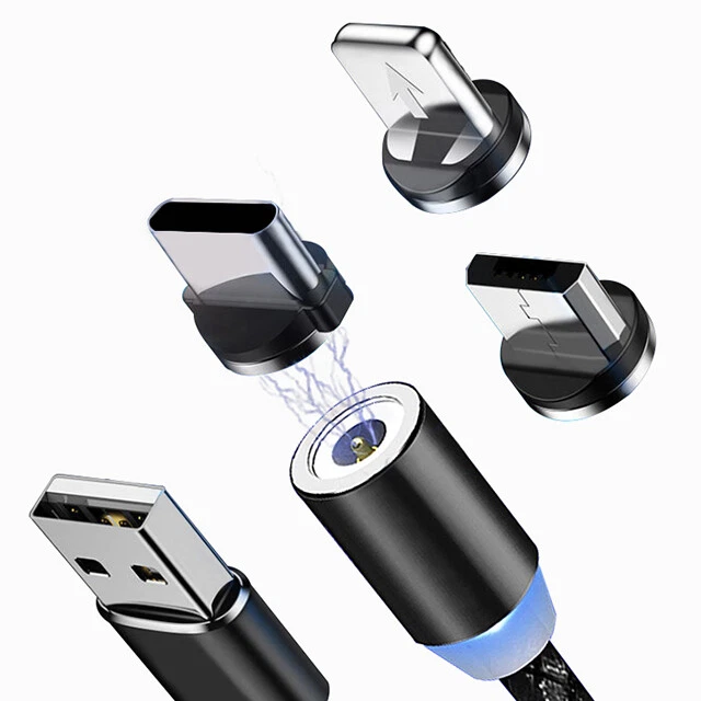3in1 Magnetic Fast Charging USB Cable Charger For iPhone- FAST shipping From USA - Image 2 of 4