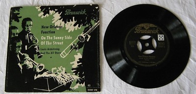 Louis Armstrong and the All Stars, New Orleans Function - 7'' Vinyl Single