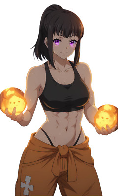 Maki Fire Force Waifu Weatherproof Anime Sticker 6'' Car Decal
