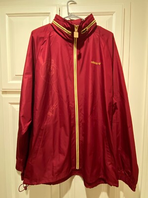Adidas x Def Jam DMC Windbreaker Jacket   Size XL Black/Gold   NWT