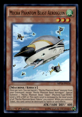 Yu-Gi-Oh! Karte Mecha Phantom Beast Aerosguin – Ultra Rare, 1st Edition Aus Mega Pack 2014