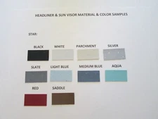 Headliner 1963-1964 Pontiac Grand Prix models. 5 bow w/Sail Panels Star pattern