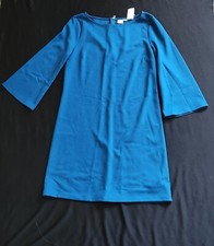 Gap Wide Sleeve Business Career Dress Knee Length Royal Teal Size Small New