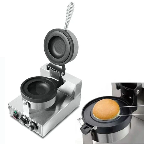 Burger Waffle Maker Machine Commercial Electric Hamburger Panini Press Making US - Picture 11 of 25