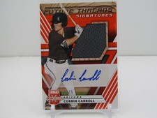 CORBIN CARROLL 2020 ELITE EXTRA EDITION PATCH AUTOGRAPH AUTO ORANGE #50/75!!