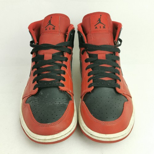 Nike Jordan 1 Reverse Bred Red Black Mid Trainers Mens Size 7 UK 41 EUR - 第 6/11 張圖片