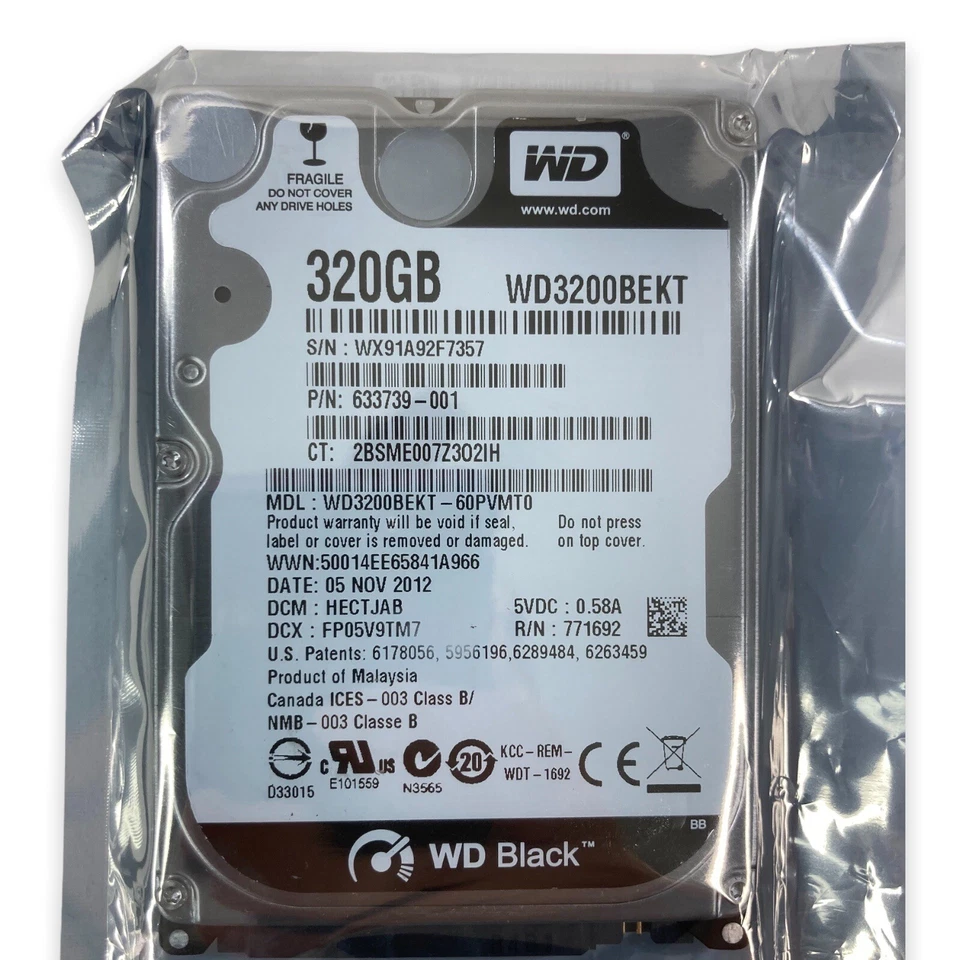 2-PACK Hard Drive Bundle: 9CZ112-160, 633739-001 - *SEE CONDITION - NOT TESTED* - Image 2 of 4