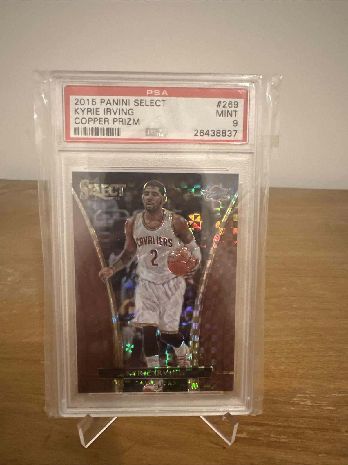 2015-16 Kyrie Irving Select Courtside #269 Copper Prizm /49 PSA 9