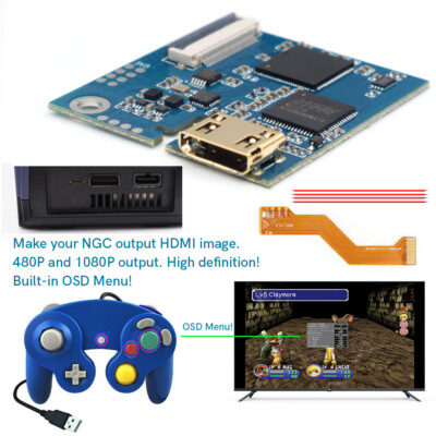 Hispeedido NGC digitaler HDMI zu HDMI Konverter-Adapter HD-PCB für GameCube