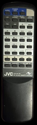 JVC RM-SAV6U INTEGRATED AMPLIFIER AX-V6 GENUINE REMOTE CLEANED TESTED & WORKING