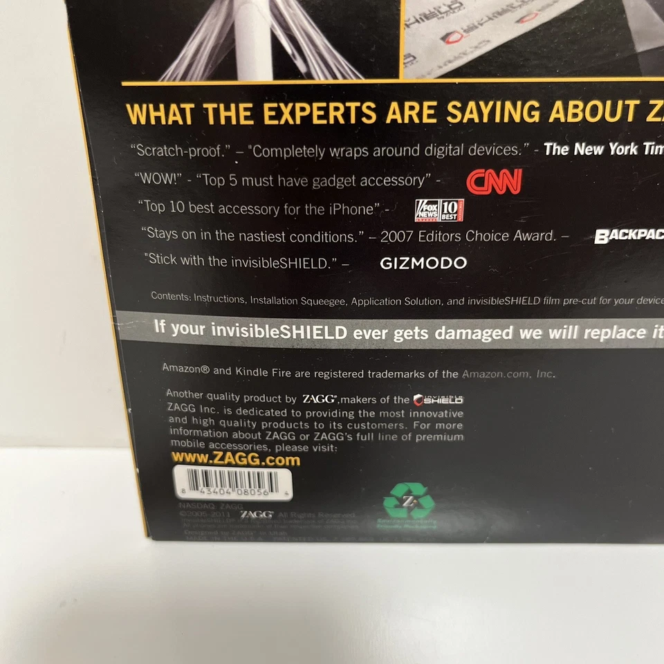 Invisible Shield by Zagg - Amazon Kindle Fire Screen Protector - NEW - Image 4 of 4