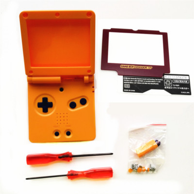 Orange Begrenzte Ersatz Cover Hülle Für Gameboy Advance GBA SP - Rot Spiegel