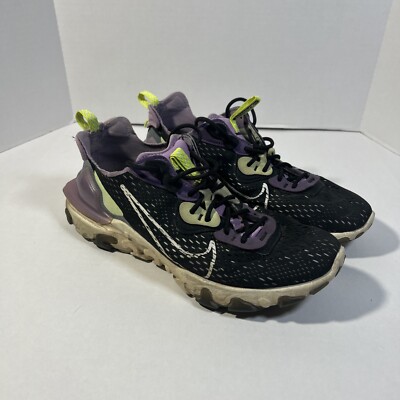Nike Mens React Vision CD4373-002 Black Running Shoes Sneakers Size 10.5
