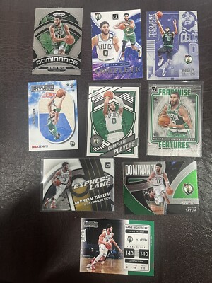 2020-2023 Jayson Tatum INSERT LOT (9) Prizm-Optic-Donruss CELTICS  
