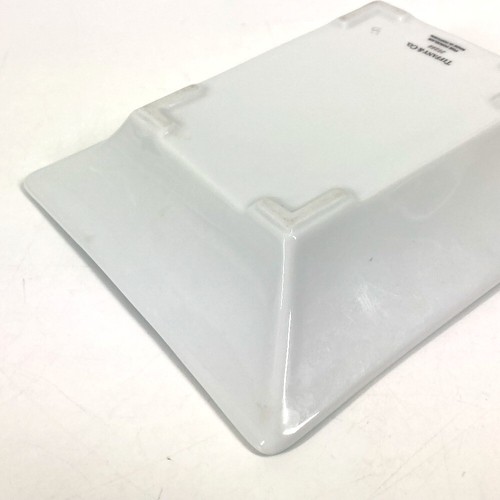 TIFFANY&Co. & and logo Ashtray Interior Plate ashtray Pottery blue Unused - Picture 8 of 10