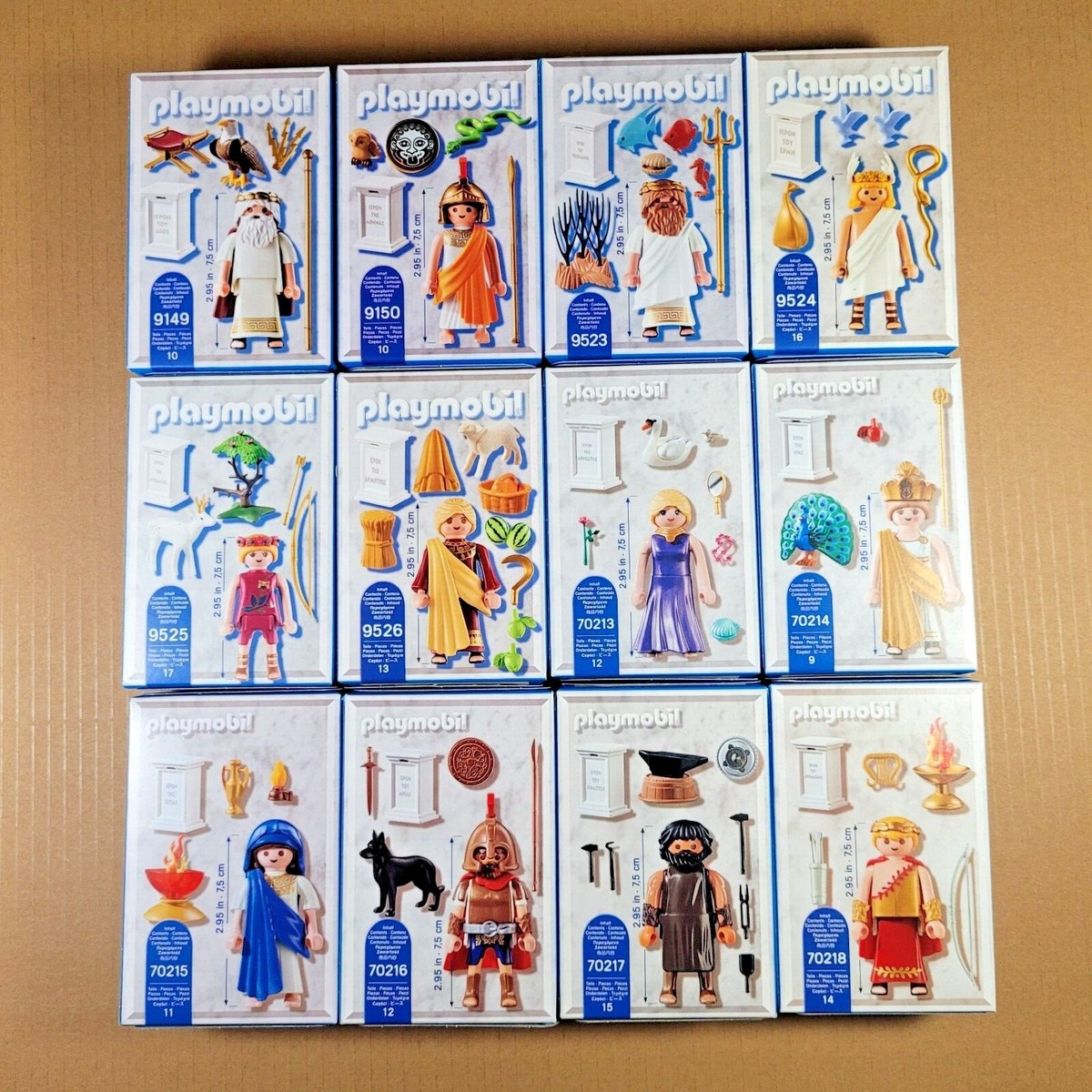 Playmobil History Greek Gods BOXED 9150 70217 70213 70216 9525